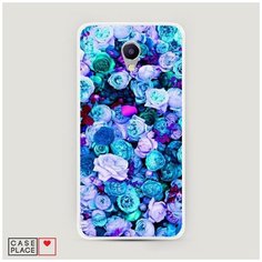 Силиконовый чехол "Цветочный ковер" на Meizu M5 Note / Мейзу М5 Нот Case Place