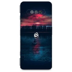Силиконовый чехол "Лодка в закате" на Xiaomi Black Shark 4S / Сяоми Блэк Шарк 4S Case Place