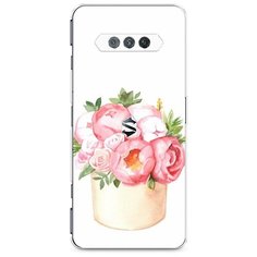 Силиконовый чехол "Коробка с пионами" на Xiaomi Black Shark 4S / Сяоми Блэк Шарк 4S Case Place