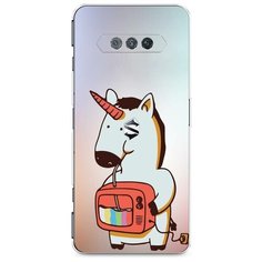 Силиконовый чехол "Единорог и телевизор" на Xiaomi Black Shark 4S / Сяоми Блэк Шарк 4S Case Place
