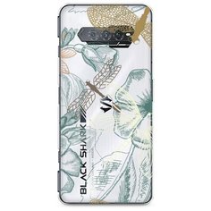 Силиконовый чехол "Тени стрекоз" на Xiaomi Black Shark 4S / Сяоми Блэк Шарк 4S Case Place