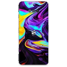 Силиконовый чехол "Фиолетовый флюид арт" на Xiaomi Black Shark 4S / Сяоми Блэк Шарк 4S Case Place