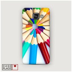 Чехол Пластиковый Samsung Galaxy A7 2016 Цветные карандаши Case Place