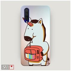 Чехол Пластиковый Xiaomi Mi A3 Lite Единорог и телевизор Case Place