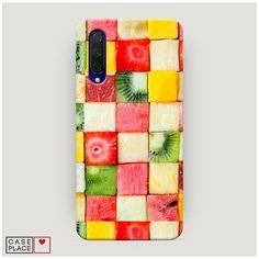 Чехол Пластиковый Xiaomi Mi CC9 Фруктовые кубики Case Place