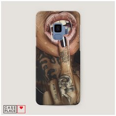 Чехол Пластиковый Samsung Galaxy S9 Девушка с татуировками Case Place