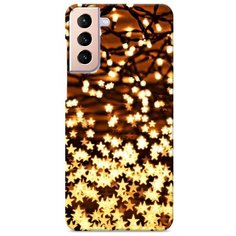 Пластиковый чехол "Новогодняя гирлянда" на Samsung Galaxy S21 + / Самсунг Галакси S21 Плюс Case Place