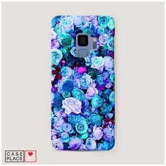 Чехол Пластиковый Samsung Galaxy S9 Цветочный ковер Case Place