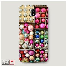 Чехол Пластиковый Samsung Galaxy J5 2017 Елочные игрушки Case Place