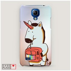 Чехол Пластиковый Samsung Galaxy S4 mini Единорог и телевизор Case Place