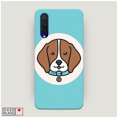 Чехол Пластиковый Xiaomi Mi A3 Lite Собака в ошейнике Case Place