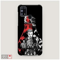 Чехол Пластиковый Samsung Galaxy M31 Черная лампочка Case Place