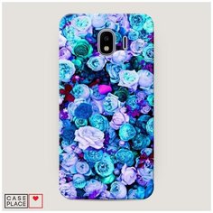 Чехол Пластиковый Samsung Galaxy J4 Цветочный ковер Case Place