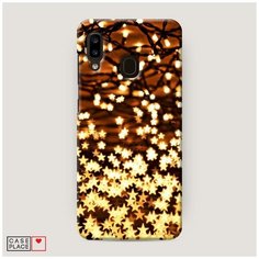 Чехол Пластиковый Samsung Galaxy A30 Новогодняя гирлянда Case Place
