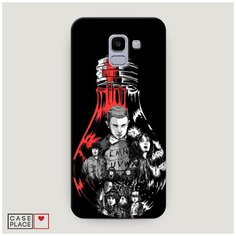 Чехол Пластиковый Samsung Galaxy J6 2018 Черная лампочка Case Place