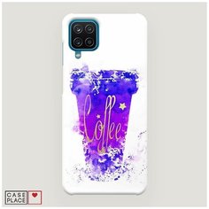 Чехол Пластиковый Samsung Galaxy A12 Кофейный стакан арт Case Place