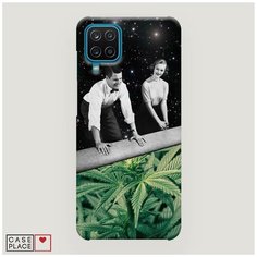 Чехол Пластиковый Samsung Galaxy A12 Ковер самокрут Case Place