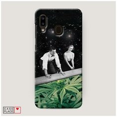 Чехол Пластиковый Samsung Galaxy A20 Ковер самокрут Case Place