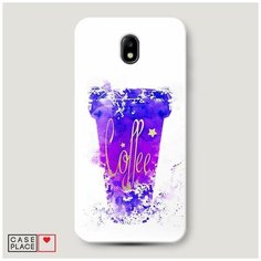 Чехол Пластиковый Samsung Galaxy J5 2017 Кофейный стакан арт Case Place