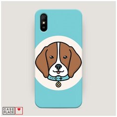 Чехол Пластиковый Xiaomi Redmi 9A Собака в ошейнике Case Place