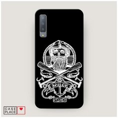 Чехол Пластиковый Samsung Galaxy A7 2018 Тату моряк Case Place