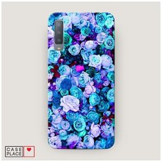 Чехол Пластиковый Samsung Galaxy A7 2018 Цветочный ковер Case Place