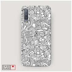 Чехол Пластиковый Samsung Galaxy A7 2018 Бильярдная мозаика Case Place