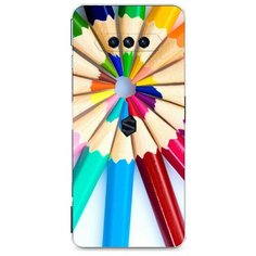 Силиконовый чехол "Цветные карандаши" на Xiaomi Black Shark 4 / Сяоми Блэк Шарк 4 Case Place