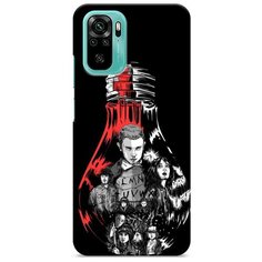 Пластиковый чехол "Черная лампочка" на Xiaomi Redmi Note 10 / Сяоми Редми Нот 10 Case Place