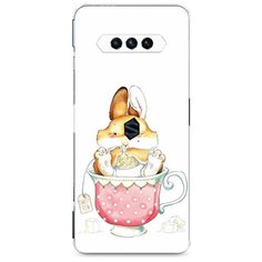 Силиконовый чехол "Заяц в кружке" на Xiaomi Black Shark 4 / Сяоми Блэк Шарк 4 Case Place