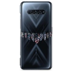 Силиконовый чехол "Гирлянда из перьев 1" на Xiaomi Black Shark 4 / Сяоми Блэк Шарк 4 Case Place
