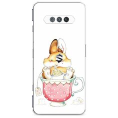 Силиконовый чехол "Заяц в кружке" на Xiaomi Black Shark 4S / Сяоми Блэк Шарк 4S Case Place