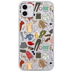 Силиконовый чехол "Модный гардероб" на Apple iPhone 11 / Айфон 11 Case Place