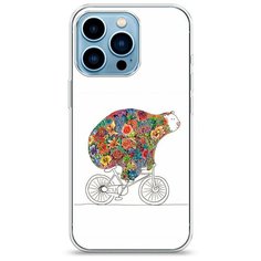 Силиконовый чехол "Хобби велосипед 8" на Apple iPhone 13 Pro / Айфон 13 Про Case Place