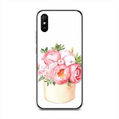 Силиконовый чехол "Коробка с пионами" на Xiaomi Redmi 9A / Сяоми Редми 9А Case Place