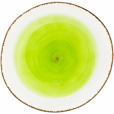 Блюдо тарелка сервировочная 30х30х2,7 см Elan Gallery Кантри зеленая