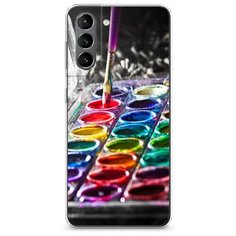 Силиконовый чехол "Палитра красок" на Samsung Galaxy S21 / Самсунг Галакси S21 Case Place