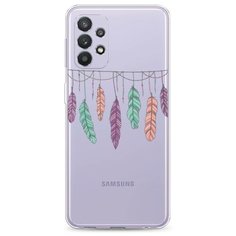Силиконовый чехол "Гирлянда из перьев 2" на Samsung Galaxy A32 / Самсунг Галакси А32 Case Place