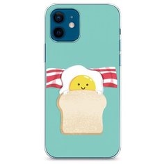 Силиконовый чехол "Съедобная кровать" на Apple iPhone 12 mini / Айфон 12 Мини Case Place