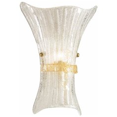 Настенный светильник IDEAL LUX Fiocco AP1 Big, E27, 60 Вт, кол-во ламп: 1 шт., цвет арматуры: латунный, цвет плафона: желтый