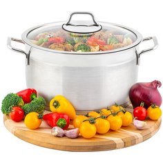 Кастрюля 4,5 л Elan Gallery гармония вкуса Серебро c крышкой D22