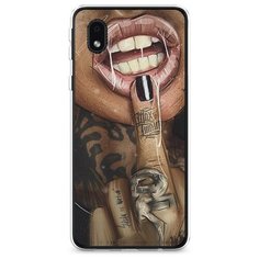 Силиконовый чехол "Девушка с татуировками" на Samsung Galaxy A01 Core / Самсунг Галакси А01 Core Case Place