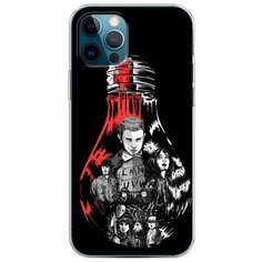 Силиконовый чехол "Черная лампочка" на Apple iPhone 12 Pro / Айфон 12 Про Case Place