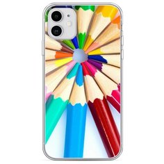 Силиконовый чехол "Цветные карандаши" на Apple iPhone 11 / Айфон 11 Case Place