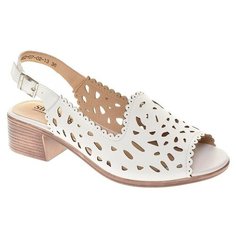 Босоножки Shoiberg женские летние, размер 41, цвет белый, артикул 482-07-02-13