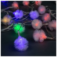 Гирлянда светодиодная "Ёжики" 5м 20 LED, прозрачная нить Luazon Lighting