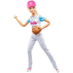 Кукла Barbie Безграничные движения Бейсболистка Блондинка, 29 см, FRL98