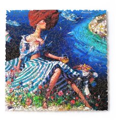 Деревянный пазл Little Heart "Летняя морская", подарок, 29х29 см, 263 детали