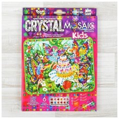 Danko Toys Набор для создания мозаики «Феи» CRYSTAL MOSAIC, на тёмном фоне