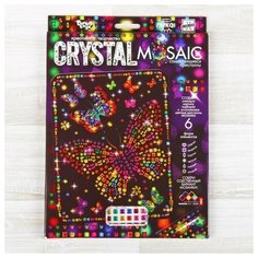 Набор для создания мозаики «Бабочки» CRYSTAL MOSAIC, на тёмном фоне Danko Toys